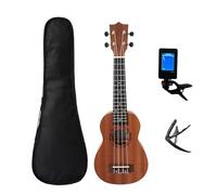 Ukulele Set Treble Spruce Mahogany Dolphin Pineapple Design Ukulele With Pouch/tuner Capo(Color:21BG-3)