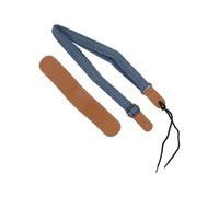 Ukulele Shoulder Strap, Adjustable Length, Denim Leather Ukulele Strap Cross Shoulder Pad for Soprano Concert Tenor Baritone Mandolin, Banjo, Comfortable and Sturdy