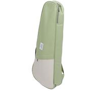 Ukulele Soft Case, Extra Large Capacity Adjustable Shoulder Strap Multifunctional Oxford Cloth and Pearl Cotton Ukulele Padded Bag for Travel (Green and Ivory White)