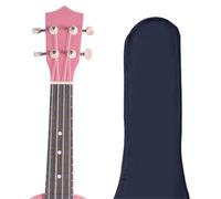 Ukulele Solid Wood Ukulele For Beginners Adults And Self Study 21inch Mini Guitar(Pink)