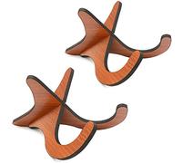 Ukulele Stand Holder 2 Pack Wooden Stand Folding Portable Musical Instrument Stand for Ukulele Violins Mandolins and Banjo