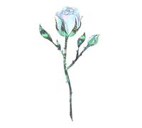 Ukulele Stickers - Rose Magnolia Inlay Decal for Musical Instruments, Removable Guitar, Bass, and Decorations | Perfect Board, Headstock, Fingerboard, DIY Customization, Home Studio, Music Accessories