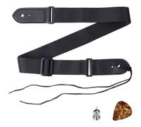 Ukulele Strap for 21 in, 23 in, 26 in Ukuleles, Adjustable No Drill Shoulder Sling with End Pin, Headstock Tie, Metal Button, Pick