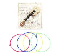 Ukulele String Accessories Kit, 4pcs/set Colorful Nylon Strings Replacement Parts Accessories Nylon Ukulele Strings Include A-1st, E-2nd, C-3rd, G-4th for Accessories for