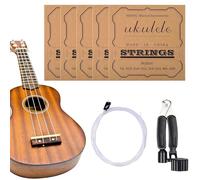 Ukulele Strings - Durable Nylon Baritone Guitar Multifunctional Set Durable Musical Instrument Replacement Portable Travel Practice Accessory