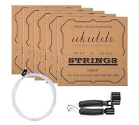 Ukulele Strings - Nylon Bundle, 5sets Universal Cord For Musical Tuning, Long-lasting Accessory With Tone, Gearware, Luthier Component For Guitarist Practice, School Classes And Outdoor Holidays