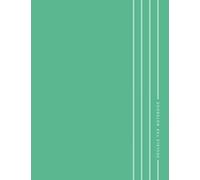 Ukulele Tab Notebook - Green - Minimal Style: 8.5" x 11" - 100 pages - Blank Ukulele Tablature - Blank Chords - Cream paper - Matte softbound cover