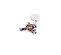 Ukulele Tuning Peg, 4PCS Metal Classic Appearance Ukulele Machine Head Tuner with Plastic Button & Chrome Body Quick Tuning for Replacement