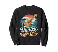 Ukulele Vibes Only Tropical Music Player Paradise Sweatshirt