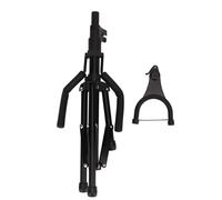 Ukulele Violin Stand Adjustable Height, Aluminum Alloy Instrument Stand with Lock Buckle and Side Bow Bracket, Universal Holder for All Sizes of Ukuleles Violins and Small String I