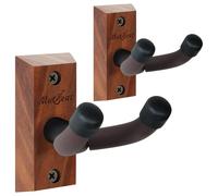 Ukulele Wall Mount 2 Pack, 45° V-Shaped Ukulele Hanger, Ukelele Holder Wall Mount for Banjo, Mandolin, Ukelele（Concert, Pineapple, Soprano, Tenor & Bariton）, Instrument Accessories Storage Display