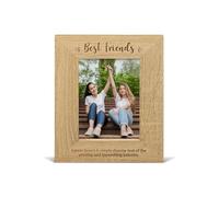 UKustomize Personalised Wooden Photo Frame A4 | Laser Engraved | Gift for Mother Day |Friendship Gift |Wedding Gift |Birthday Gift |Engaged Any Occasion |Wedding Gift |