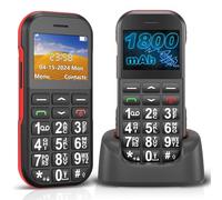 ukuu Mobile Phone for Elderly, Easy to Use Unlocked Big Button Mobile Phone with Charging Dock and SOS Emergency 1800mAh Lager Battery Pay as you go Phone