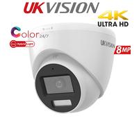 UKVISION CCTV 8MP COLOR 24/7 CAMERA 4K SMART LIGHT AT NIGHT 40M NIGHT VISION