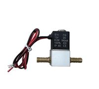 UKWYMIDKS 1/4" Normally Closed Compressor Valve 12V 24V 110V 220V Pneumatic Aluminum Solenoid Valves Voltage for Air Valve Water Gas Hot(6mm,DC 12V)