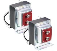 UL Listed 24V 40VA Doorbell Transformer, 24V 40VA Door Chime Transformer for Ring Chime Systems UL Certified Power Supply 120V to 24VAC Metal Adapter Black(2PCS)