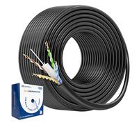 [UL Listed] Cable Matters 10Gbps 23AWG CMR Cat6 Cable, 300ft, Black | In-Wall Riser Rated, Bare Copper, Solid U/UTP, Cat 6 Ethernet Cable Spool