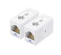 [UL Listed] Cable Matters 2-Pack Ethernet Coupler (RJ45 Coupler, Cat6 Coupler, Ethernet Extender Adapter) in White