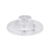 UL Listed Foot Switch Floor Foot Inline Pedal Push Switch, Round Lamp Light Foot Control Footswitch AC 100-250V, Step On Switches for Light Lamp On-Off Control (Black)(Transparent,6A)