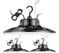 UL Listed LED UFO High Bay Light - 5000K Daylight White with 0-10V Dimming & IP65 Waterproof for Warehouses & Garages(3,150W-120V)