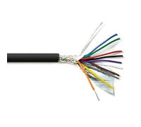 UL2464 10C Shielded Cable 16-28AWG Tinned Copper 300V 10 Conductor PVC Electrical CNC Wire With Double-Layer Shielding For Home Appliances, Automotive Wiring(32/65/100ft)(100ft,10C-22awg)
