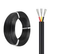 UL2464 3-Core Signal & Power Cable, Tinned Copper Core, PVC Insulation & Flexible Jacket, 300V 80 °C, 25 Ft/50 Ft/100 Ft - Keyboard, USB Data, Audio & Electronic Wiring(25ft,24AWG-3C)