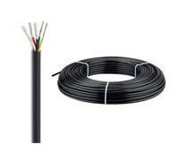 UL2464 5 Wire PVC Cable 24~16AWG, Non-Shielded, Tinned Copper, Flexible Control Wire for Electronics, Automation, Or Signal Transmission(160ft,16AWG-5C)