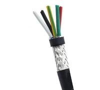 UL2547 Control Signal Wire Cable 15 1.5 Square 2-8 Core Shielded 5 Meters Pure Copper(5 Core 5meters)