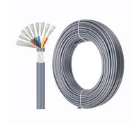 UL2547 Shielded Audio/Control Cable, Tinned Copper Stranded Wire, 26-18 AWG 8C, 25 ft Flexible Low-Voltage Wire for CCTV, DIY Electronics, Electrical Equipment System(25ft,26AWG)