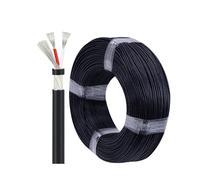 UL2547 Shielded Cable 26-18AWG 2C, Tinned Copper Multi-Strand Wire, Flexible PVC Jacket, Low Voltage Wire for Audio, Control Systems, CCTV, DIY Electronics, 25FT(25FT,2C-24AWG)