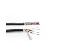 UL2547 Shielded Wire 28AWG Signal Cable 2 3 4 5 6 7 8 Core PVC Insulated Channel Audio Line Headphone Copper Control Shield Wire(Black,10M_28AWG (5CORES))