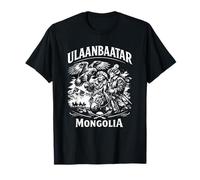 Ulaanbaatar Mongolia Eagle Hunter Vintage Mongolian Travel T-Shirt