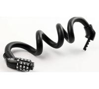 ULAC 1970 Twistable Steel Memory Cable Bicycle Lock Combo, Keyless Resettable 4-Digit Combination, Ideal for Commuter Bike, Kids Bike (Black)