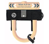 ULAC - Adjustable U D Lock Holder Maximum Width 5 Inches | Compatible with Bicycles High Durability Lightweight 0.12 lbs | Sturdy Nylon Material Easy Mount Frame Handlebar Universal