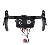 ULAC COURSIER Sprint 1.5L Neo Porter Bike Feed Bag for Handlebar, with Front Eyelet Accommodating Lights and Sunglasses and a Shoulder Strap for Easy Transport(Black-Grey)