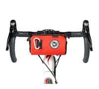 ULAC COURSIER Sprint 1.5L Neo Porter Bike Feed Bag for Handlebar, with Front Eyelet Accommodating Lights and Sunglasses and a Shoulder Strap for Easy Transport(Orange-Black)