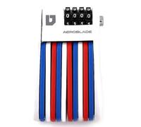 ULAC - Folding Lock with Combination Lock Aerobblade | Hardened Steel | Up to 10,000 Combinations | Locking and Locking System | Transport Bag