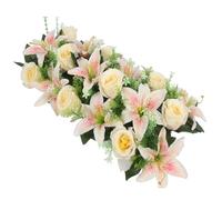 ulafbwur 18Pcs Rose Artificial Flower Cost-Effective Fashion Fake Flowers Wedding Garden Home Decor Compatible with Party Champagne