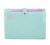 ulafbwur A4 File Folder Storage Bag Sure Here's A Product Title for Described Snap Button Closure Document Durable Water-Resistant Organizer Office School Light Green