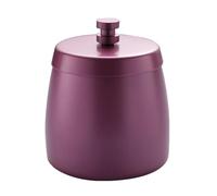 ulafbwur Anti-slip Pad Ashtray Stainless Steel with Lid Windproof Anti-scalding Large Capacity Cigarette-butt Storage Box for Home Hotel Smell Proof Smokeless Rose Red S