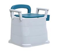 ulafbwur Bedside Commode, Portable Toilet Commode for Elderly,Toilet Chair Seat with Detachable Armrest, Mobile Portable Toilet, 350 lb. Weight Capacity,Tool-Free Assembly 1
