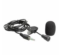 ulafbwur Copper Core 3.5mm Wired Lapel Clip Omnidirectional Microphone Lavalier Mic for Loudspeaker