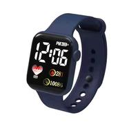 ulafbwur Digital Watch Electronic Watch Luminous Square Dial Non Waterproof Adjustable Comfortable Precise Time Heart Print Kids LED Digital Sport Wrist Digital Wrist Watch
