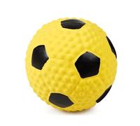 ulafbwur Dog Toy Pet Dog High Elastic Stuffed Latex Ball Toy Sounding Soccer Rugby Fun Dog Toys