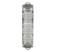 ulafbwur Door Mezuzah Case Rustproof Corrosion Resistant Metal Jewish Mezuzah Plaque Door Window Decoration Mezuzah Case Silver
