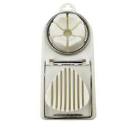 ulafbwur Egg Slicer 3-in-1 Egg Slicer Cutter with Hanging Hole Food Grade Bpa Detachable Cutting Wire Boiled Egg Chopper Slicer Kitchen Supplies Food Cutter White