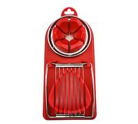 ulafbwur Egg Slicer 3-in-1 Egg Slicer Cutter with Hanging Hole Food Grade Bpa Detachable Cutting Wire Boiled Egg Chopper Slicer Kitchen Supplies Food Cutter Red