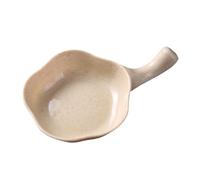 ulafbwur Floral Shape Seasoning Plate Flower Shape with Handle Small Size Plates Serving Saucers Bowl for Sauce Dipping Plate Sauce Dish