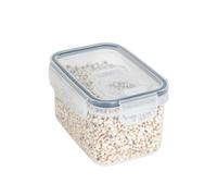 ulafbwur Food Storage Containers Clear Plastic Jars Airtight Moisture Proof Wide-mouth Organized Pantry 0.8l/1.4l/1.6l/2l/2.8l XS