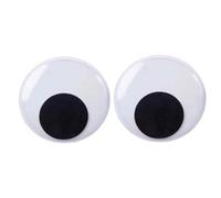 ulafbwur Fridge Magnets 1 Pair 5cm/7cm/10cm/12cm/15cm Refrigerator Magnets Self Adhesive DIY Synthetic Resin Black White Googly Eyes Fridge Stickers Refrigerator Stickers